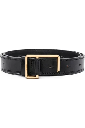 Zadig & Voltaire Engraved-logo buckle leather belt