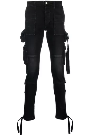 AMIRI Cargo-pockets skinny jeans - Black