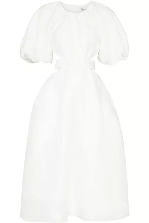 AJE Women Short & Mini Dresses - Gathered-detail short-sleeve dress - Neutrals
