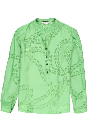 Stella McCartney Women Long sleeved Shirts - Long-sleeve shirt - Green