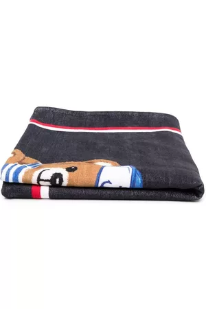Moschino Swimwear - Teddy Bear-print towel - Blue
