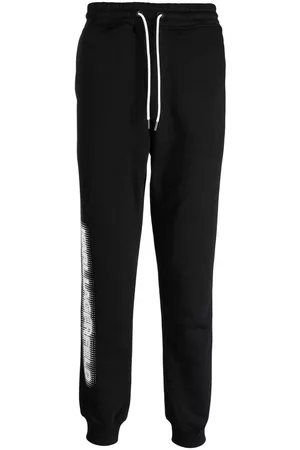 Karl Lagerfeld Logo-print cotton track pants - Black