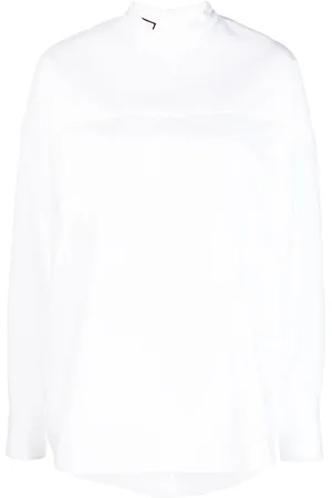 Plan C Long-sleeve cotton blouse