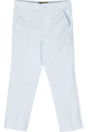 Stella McCartney Pressed-crease cotton trousers