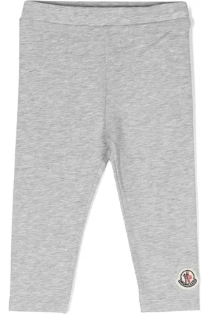 Moncler Logo patch leggings - Grey