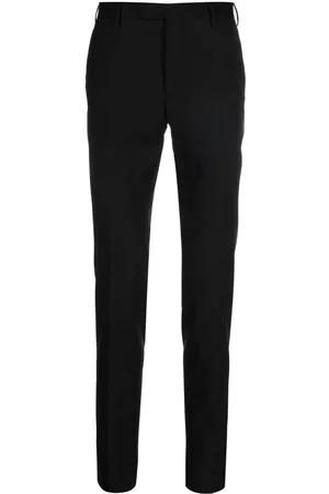 PT Torino Men Chinos - Slim-cut leg chino trousers - Black