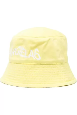 Maison Margiela Logo-print cotton hat - Yellow