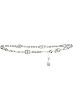 Dolce & Gabbana KIM DOLCE&GABBANA DG-logo rhinestone belt