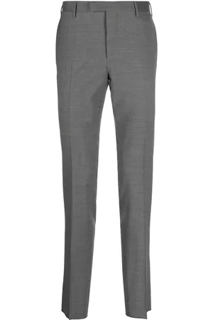PT Torino Men Chinos - Slim-cut leg chino trousers - Grey