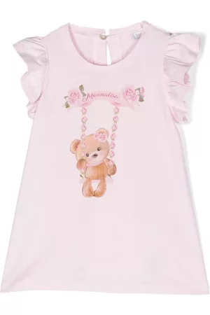 MONNALISA T-shirts - Teddy bear-print T-shirt - Pink