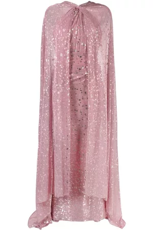 TALBOT RUNHOF Women Evening Dresses - Cape-effect gown - Pink