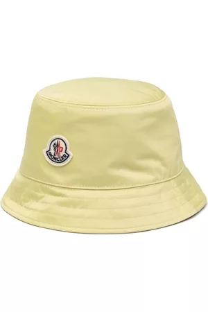 Moncler Women Hats - Logo-patch bucket hat - Yellow