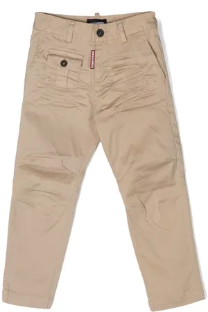 Dsquared2 Logo-tag chino trousers - Neutrals