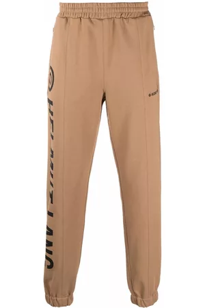 Helmut Lang Men Sweatpants - Logo-print track pants - Brown