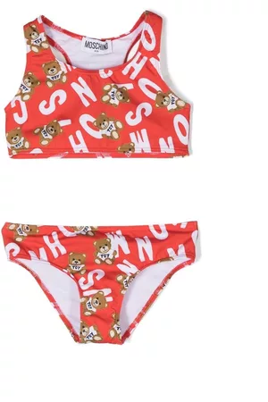 Moschino Girls Bikinis - Logo-print bikini - Red