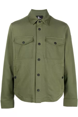 Moncler Men Shirts - Button-up jersey shirt - Green