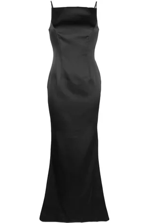 Rasario Women Evening Dresses - Square-neck open-back gown - Black