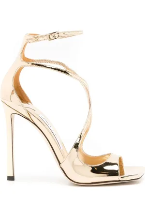 Jimmy Choo Azia 110mm metallic sandals
