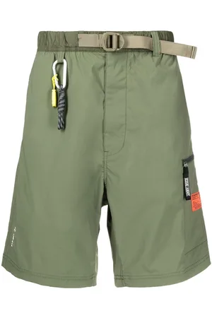 Izzue Carabiner-attachment belted Bermuda shorts