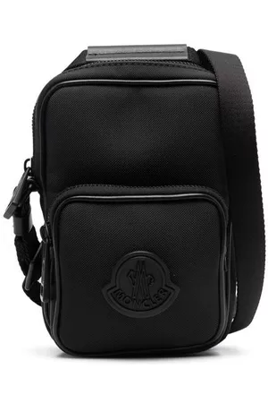 Moncler Men Bags - Logo-patch zipped messenger bag - Black