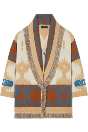 Alanui Wool graphic-jacquard cardigan