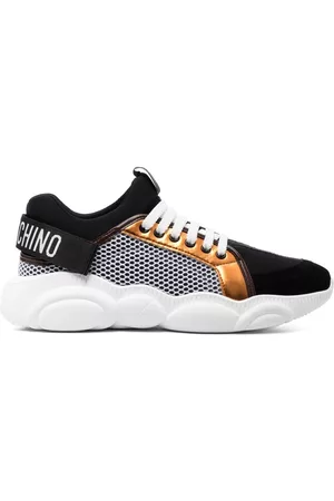 Moschino Men Chunky & Dad Sneakers - Chunky lace-up sneakers - Black