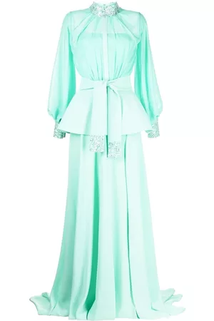 Saiid Kobeisy Women Evening Dresses - Sequin-embroidered flared gown - Green