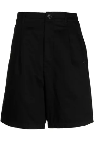 Izzue Embroidered logo-detail cotton shorts