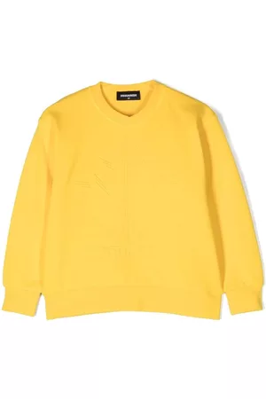 Dsquared2 Logo-print cotton sweatshirt - Yellow