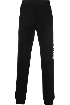 Roberto Cavalli Logo-print cotton track pants