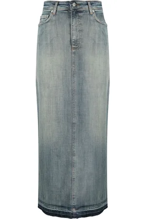 Ganni Denim maxi skirt