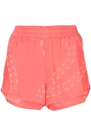Stella McCartney Women Shorts - Print silk shorts - Pink