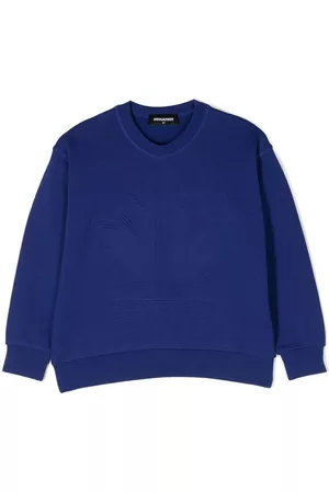 Dsquared2 Boys Hoodies - Long-sleeved cotton sweatshirt - Blue