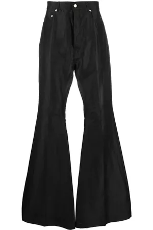 Rick Owens Men Wide Leg Pants - Bolan bootcut trousers - Black