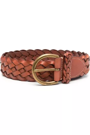 Ralph Lauren Interwoven-design buckle belt - Brown