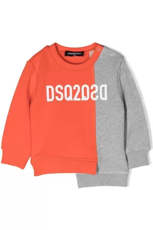 Dsquared2 Colour-block asymmetric sweatshirt - Orange