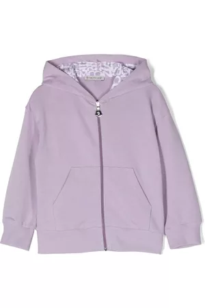 Moncler Zip-up Hoodies - Zip-fastening long-sleeve hoodie - Purple
