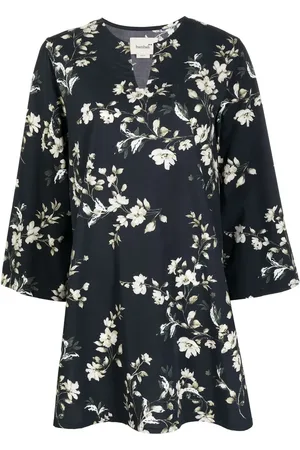 Bambah Floral-print cotton-blend tunic