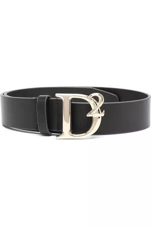 Dsquared2 Belts - Logo-buckle leather belt - Brown
