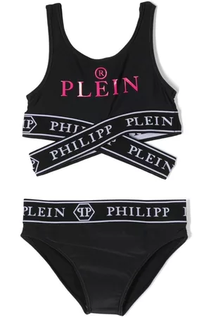 Philipp Plein Girls Bikini Sets - Logo-print bikini set - Black