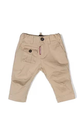 Dsquared2 Dart-detail cotton trousers - Neutrals