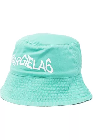 Maison Margiela Girls Hats - Logo-print cotton hat - Green