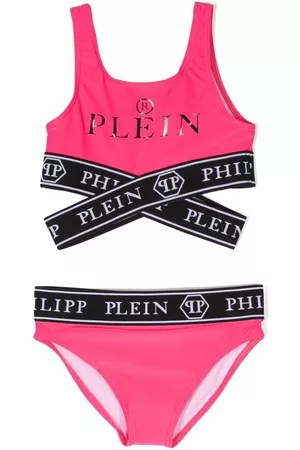 Philipp Plein Logo-print bikini set - Pink