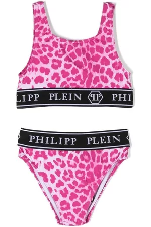 Philipp Plein Leopard-print bikini set - Pink