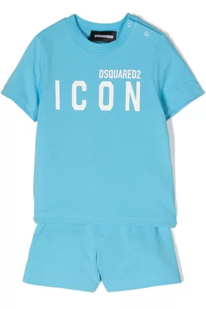 Dsquared2 Sets - Logo-print short-sleeved tracksuit set - Blue