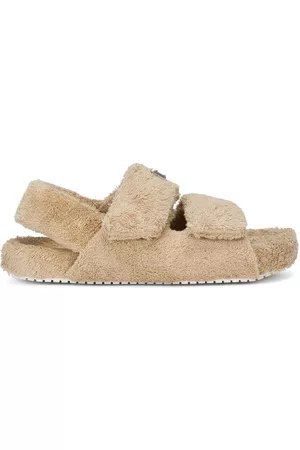 Dolce & Gabbana Men Winter Boots - Faux-fur sandals - Neutrals