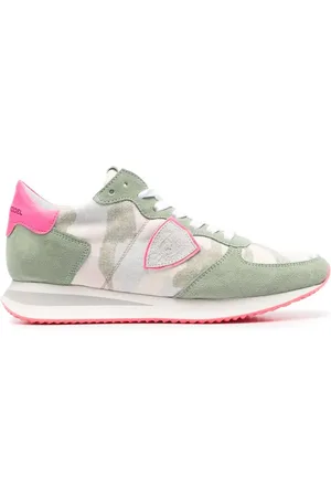 Philippe model Camouflage-pattern suede sneakers