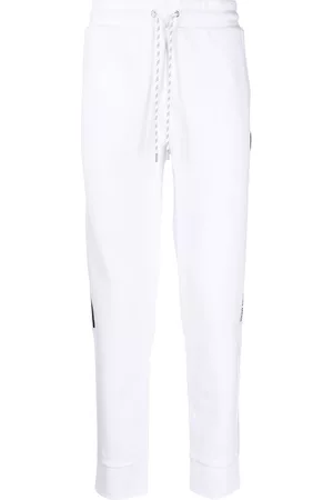 Michael Kors Men Sweatpants - Logo-tape slim-cut track pants - White