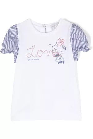 MONNALISA X Disney graphic-print T-shirt - White