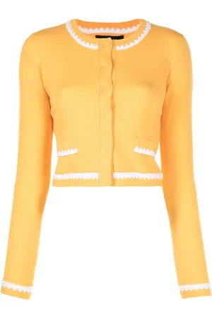 Paule Ka Contrast trim cropped cardigan